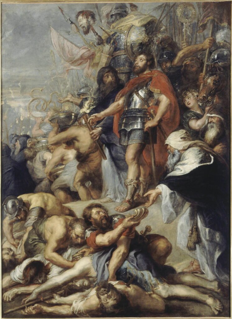 La révolte des maccabées : Judas Macchabée priant pour les morts. Pays-Bas du SudRubens, Petrus Paulus, Musée du Louvre, Département des Peintures. 1600 / 1700 (XVIIe siècle)